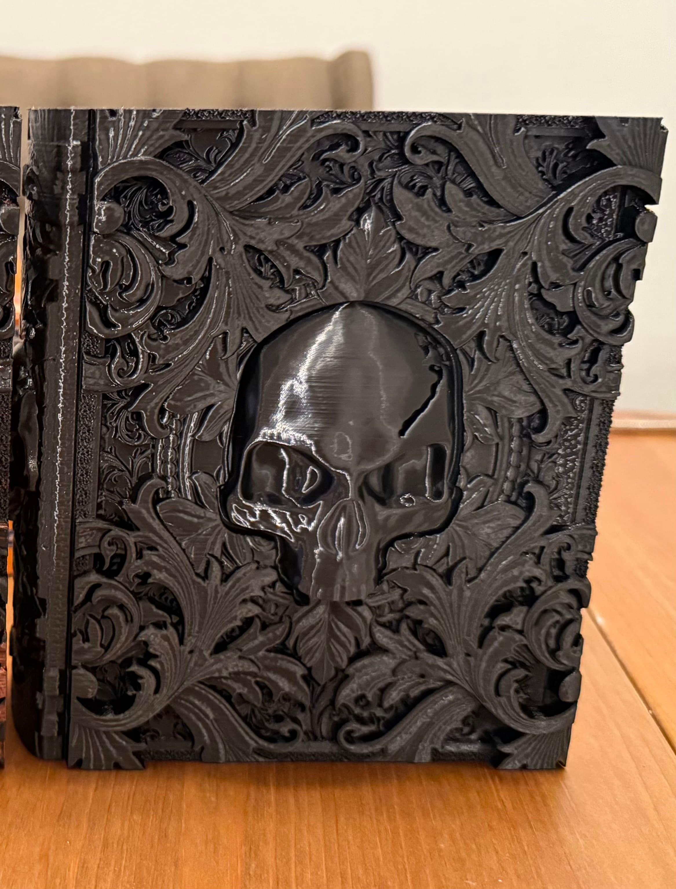Death Magic Tome — printed front cover in black
