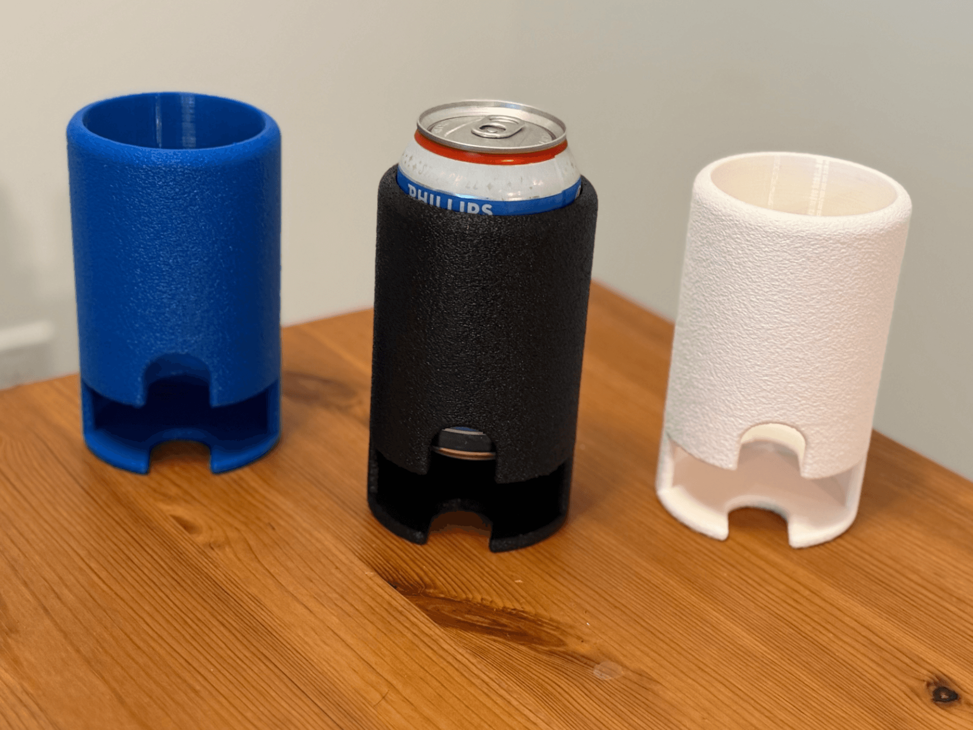 Emberforge Beer & Zyn Koozie with dual compartments for a beer can and Zyn pouches